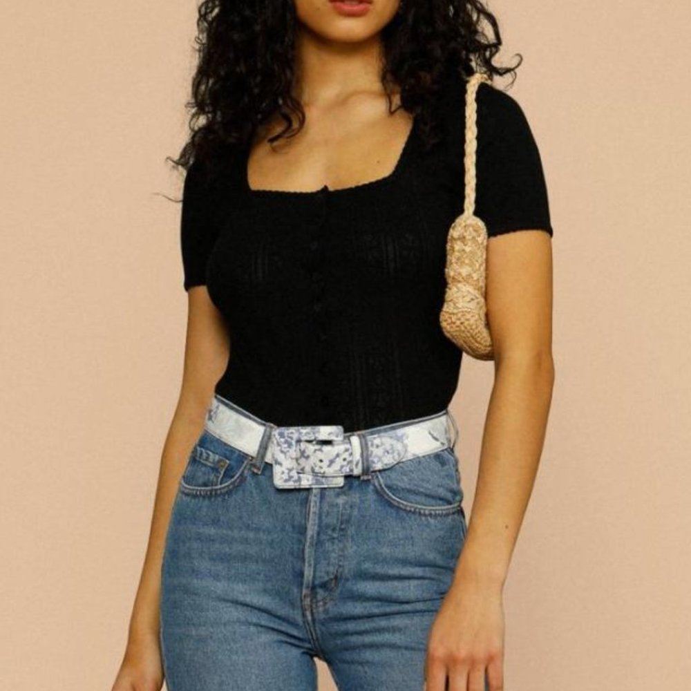 Rouje Eugenie tshirt size 36 in black